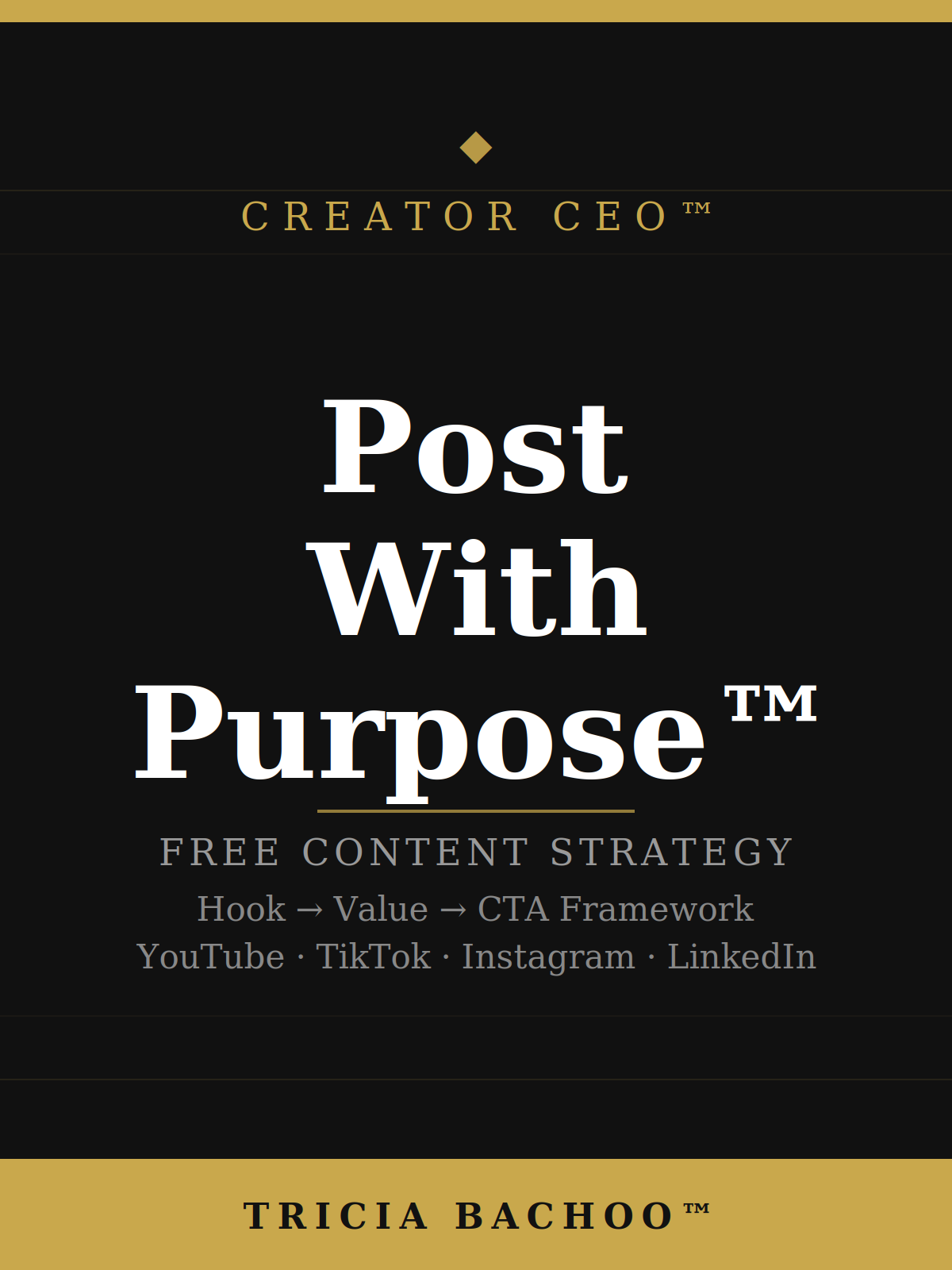 Post With Purpose — Free Content Strategy Guide