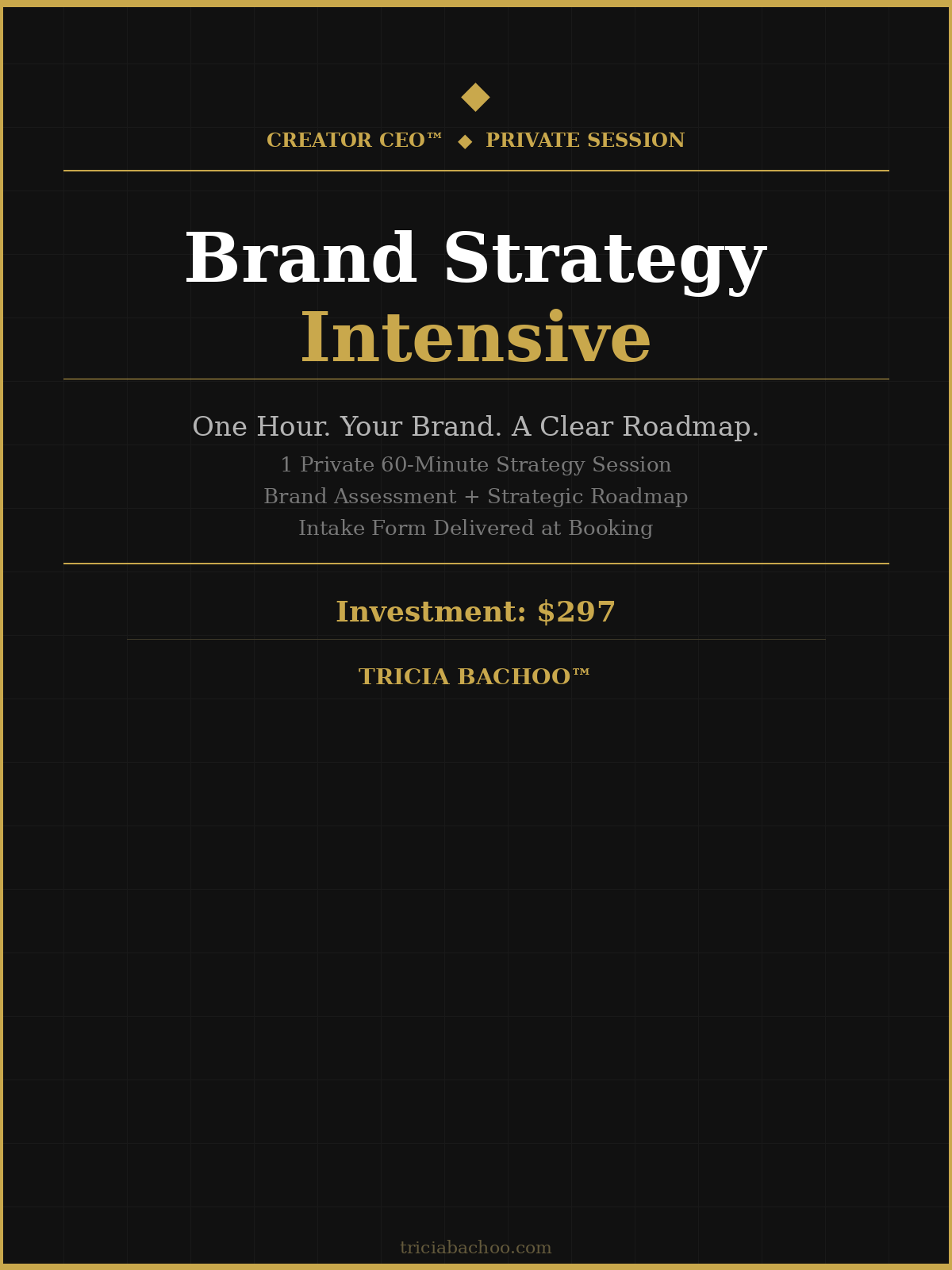 Brand Strategy Intensive — 60-Minute Private Session