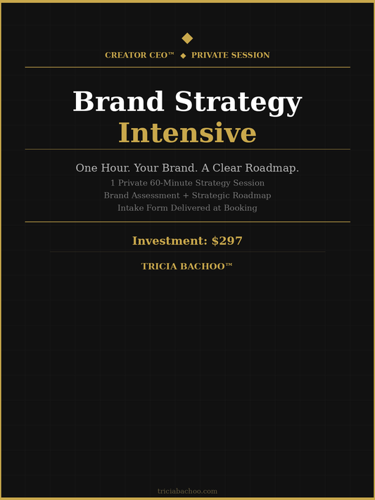 Brand Strategy Intensive — 60-Minute Private Session