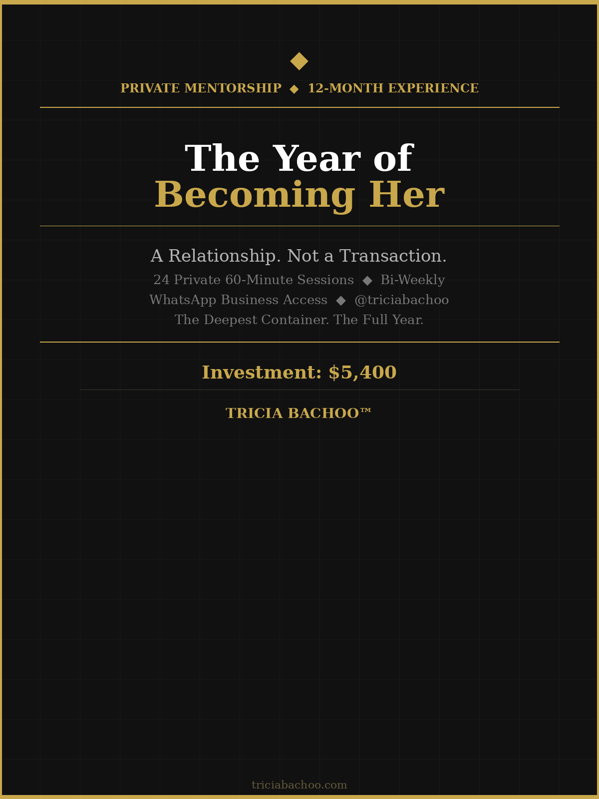 The Year of Becoming Her — 12-Month Private Mentorship