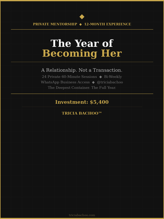 The Year of Becoming Her — 12-Month Private Mentorship